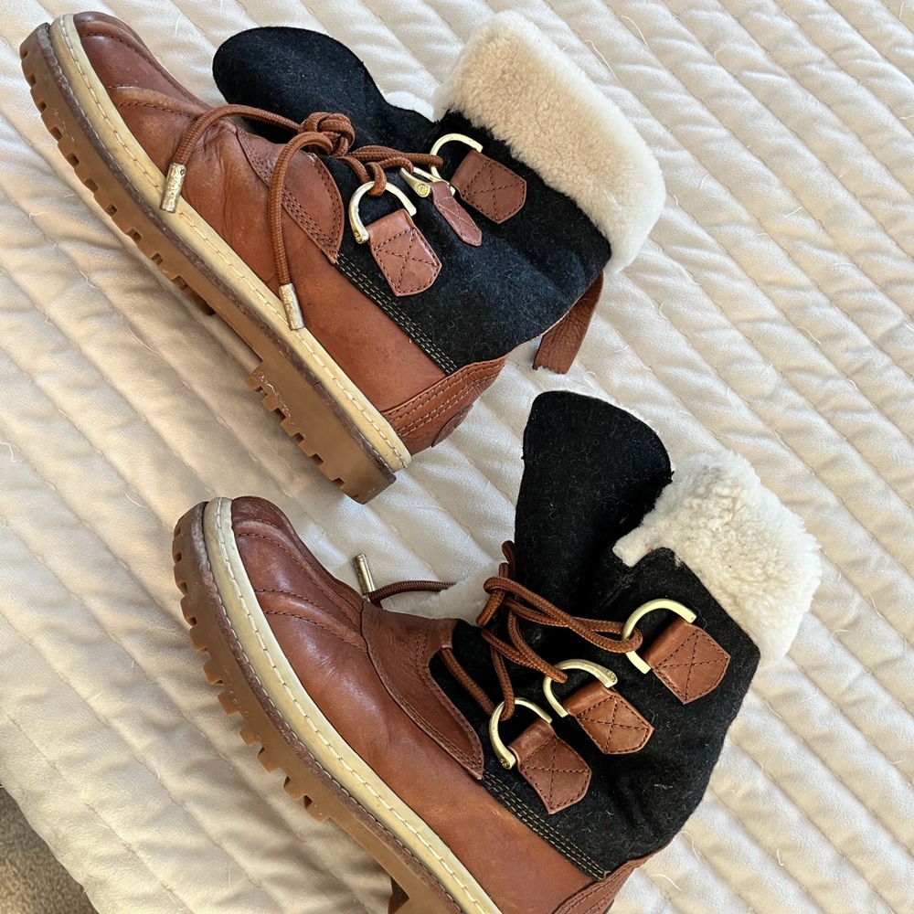 Tory Burch winter duck boots